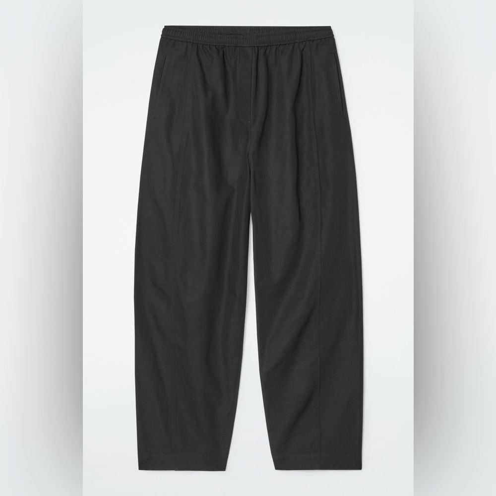 NWT COS BARREL-LEG COTTON TROUSERS/PANTS